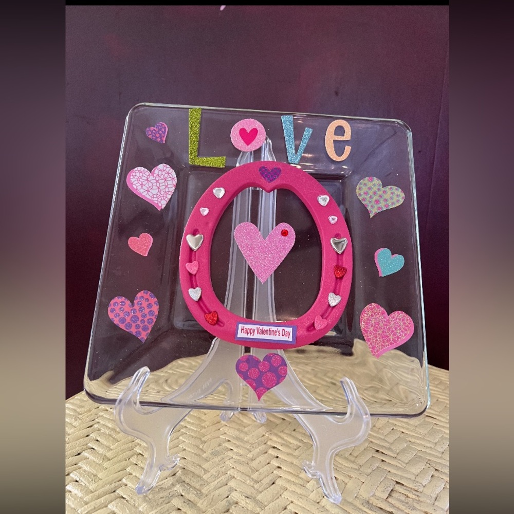 Cute handcrafted Valentines Day Rodeo Art by an amazing California Cowgirl.